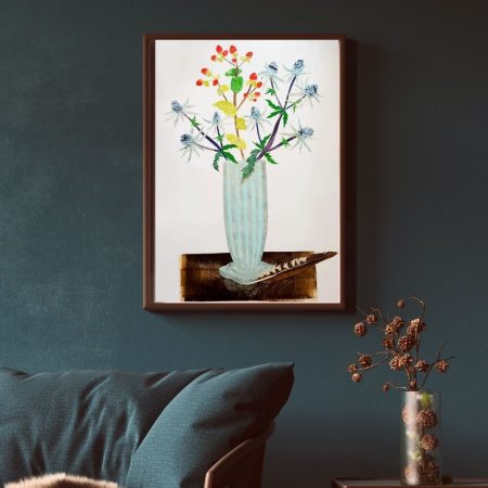 Still Life with Feather Collage Print - Image 3