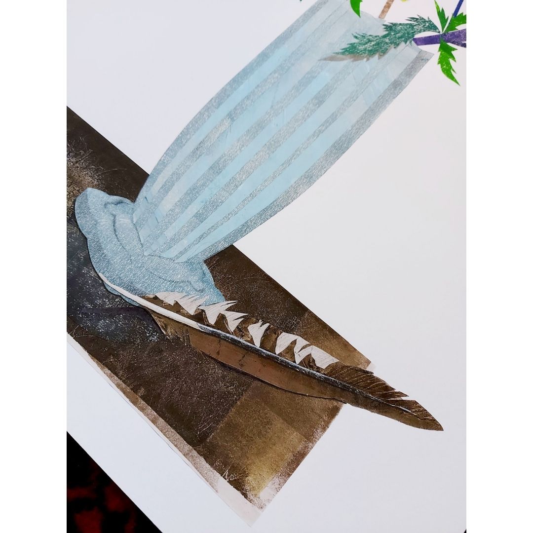Still Life with Feather Collage Print - Image 4