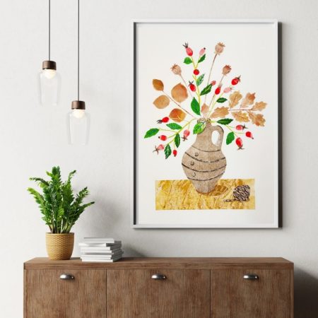 Still Life with Cone Collage Print - Image 2