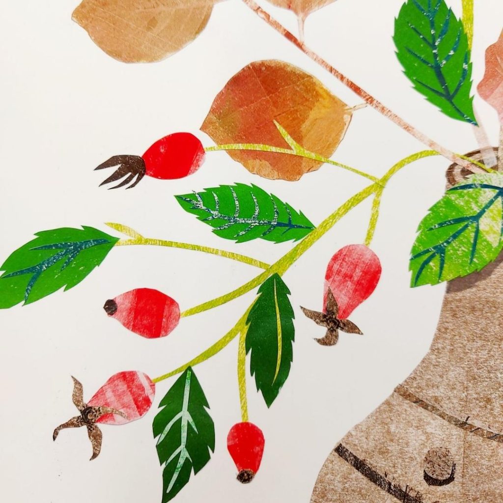 Still Life with Cone Collage Print