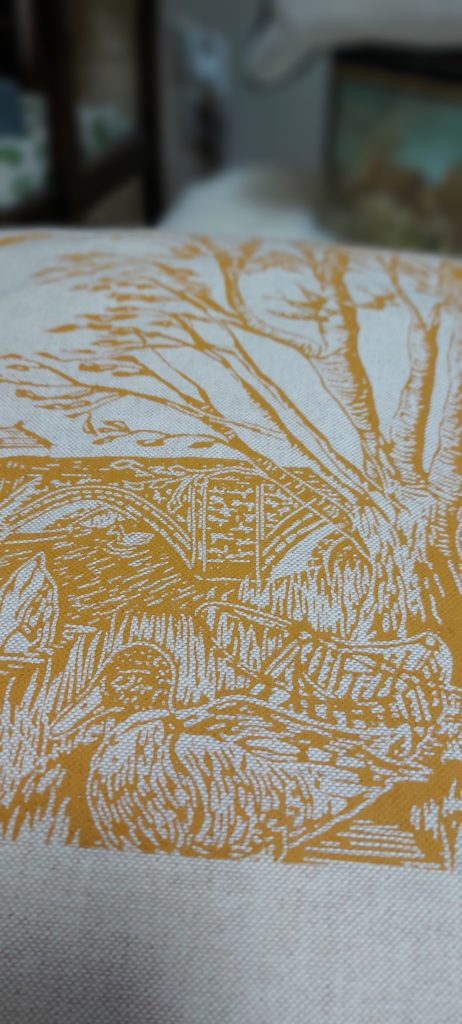 Hand Screen-Printed Cushions-Original Linocut Design